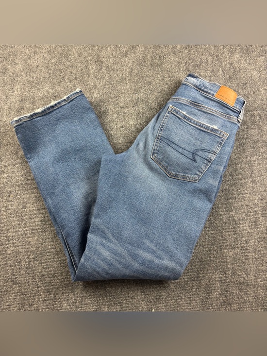 Denim - AMERICAN EAGLE Women’s Denim 90’s Bootcut Jeans Distressed Knees Stretch size: 8